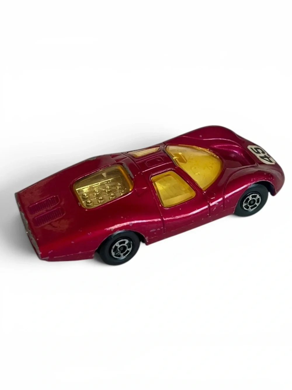 Vintage Matchbox Lesney No.45 Ford Group 6 Rare Red Diecast Race Car